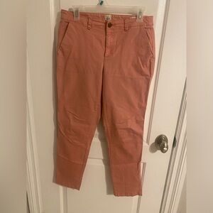 Gap Pink Pants Bottoms Girlfriend Khaki Style Size 6